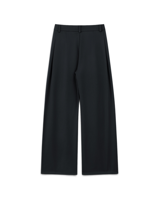 Lnx — Stud Worsted Wool Straight Trousers
