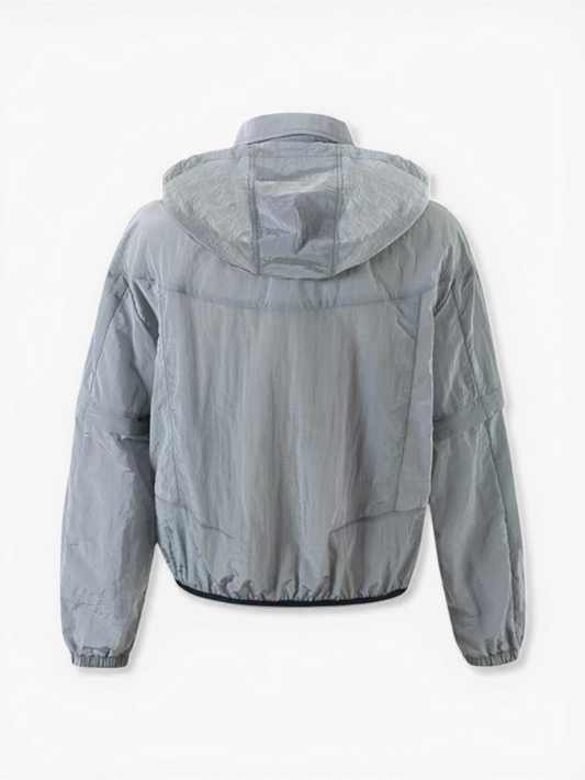 Pointless — Silver Metallic Removable Sleeve Jacket