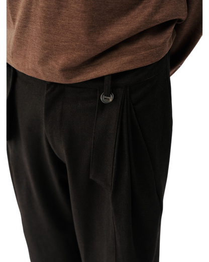 Conchoboe/Hollow Waist Pleat Pants