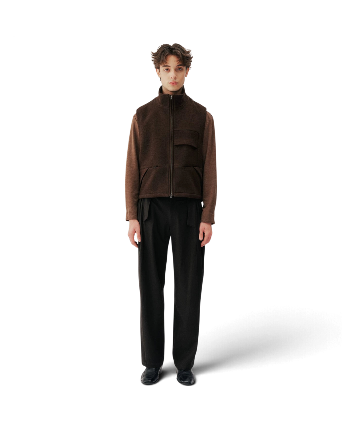 Conchoboe/Hollow Waist Pleat Pants