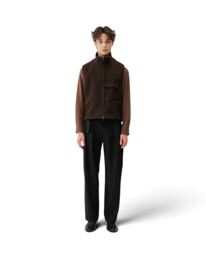 Conchoboe/Hollow Waist Pleat Pants