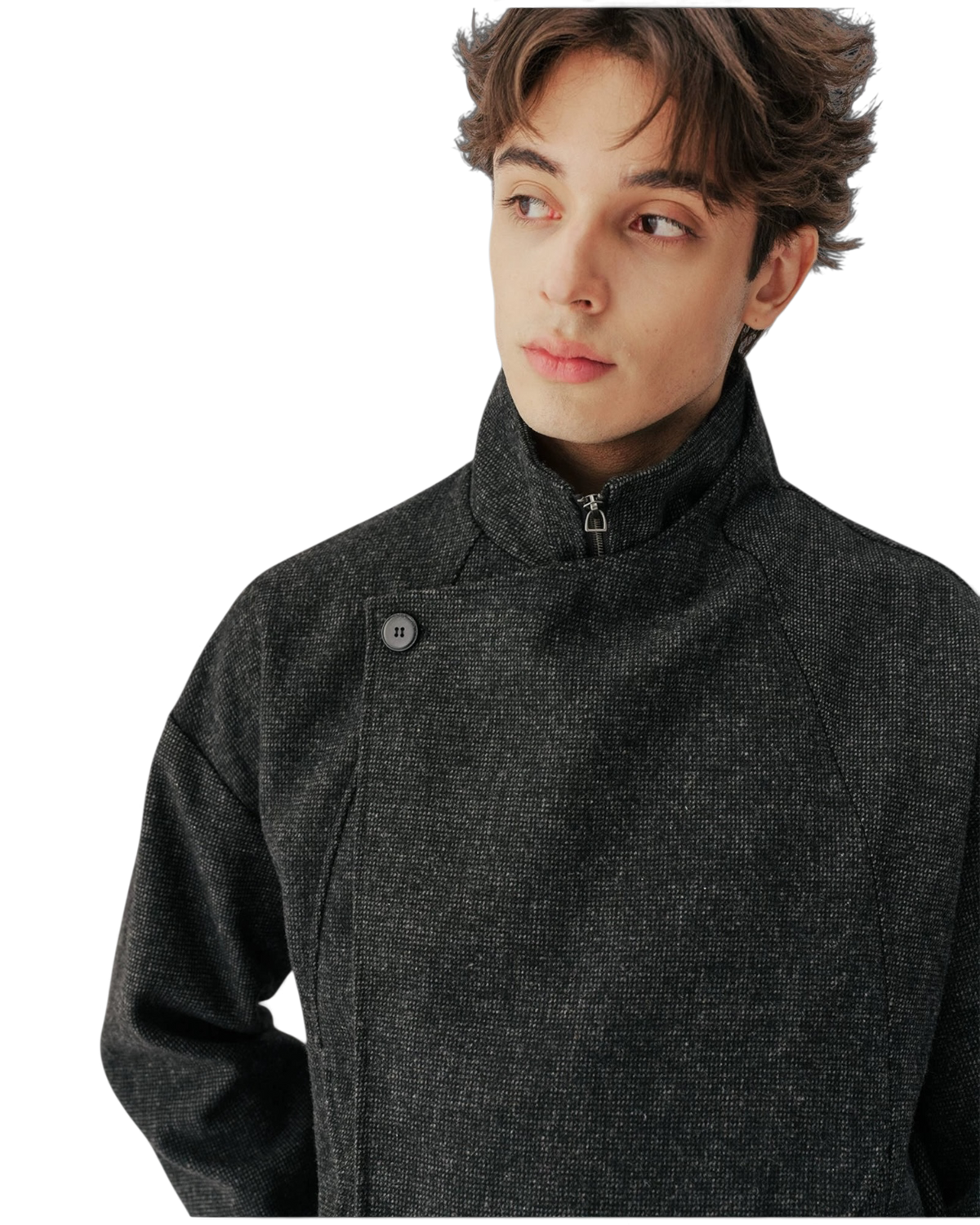 Conchoboe/Patchwork Stand Collar Jacket