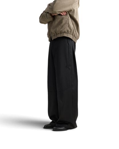 Lnx — Stud Worsted Wool Straight Trousers