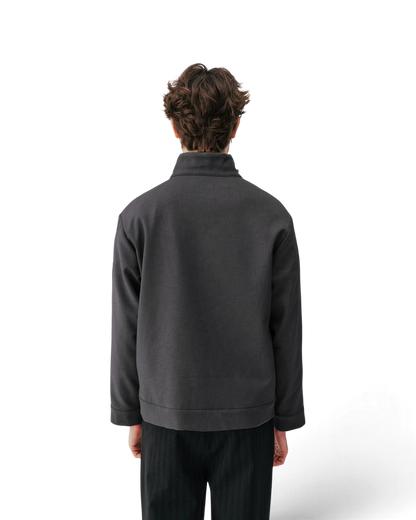 Conchoboe/Stand Collar Patchwork Pocket Jacket