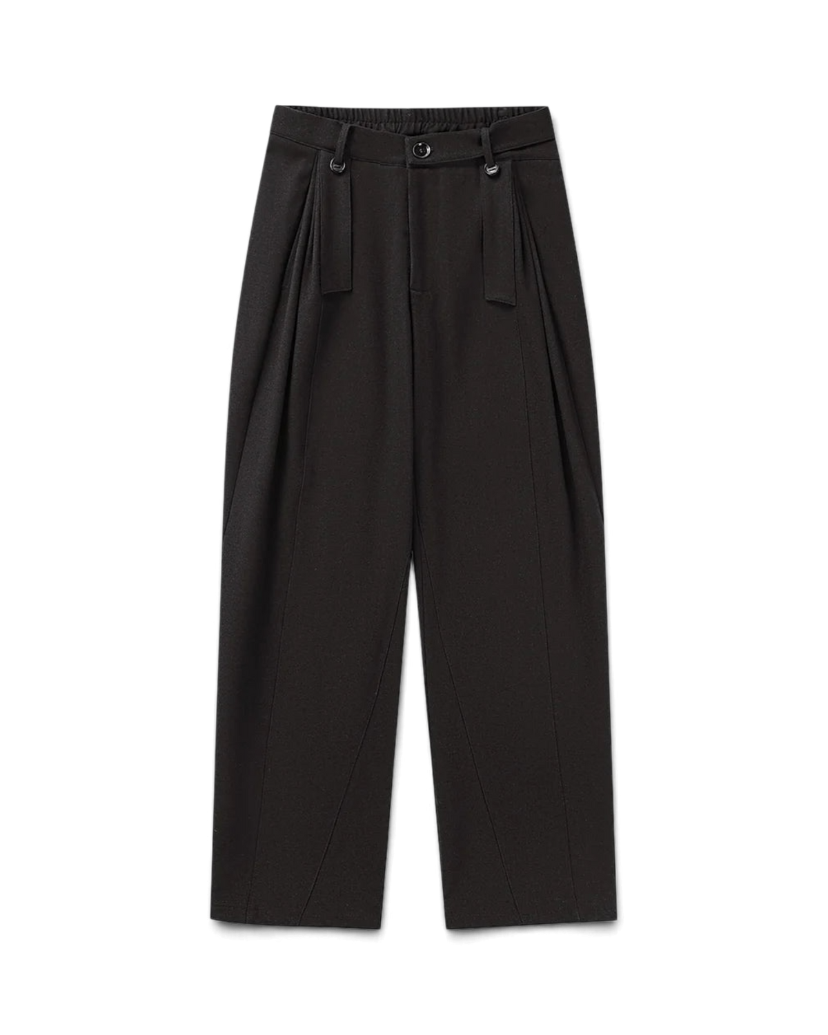 Conchoboe/Hollow Waist Pleat Pants flat front