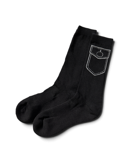 Lnx — Pocket Print Towel Sole Socks（4足セット）