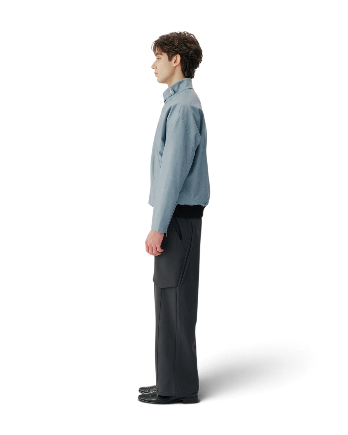 Conchoboe/Pleat Placket Harrington Jacket