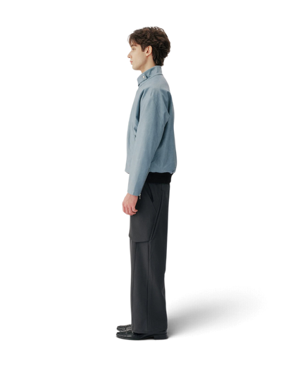 Conchoboe/Pleat Placket Harrington Jacket