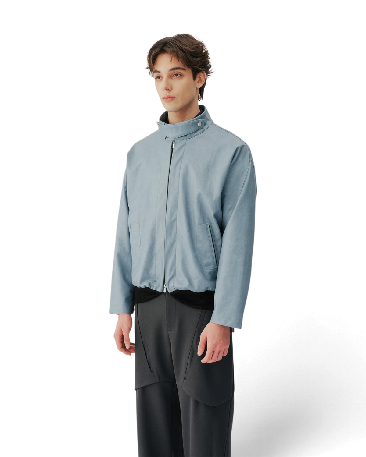 Conchoboe/Pleat Placket Harrington Jacket