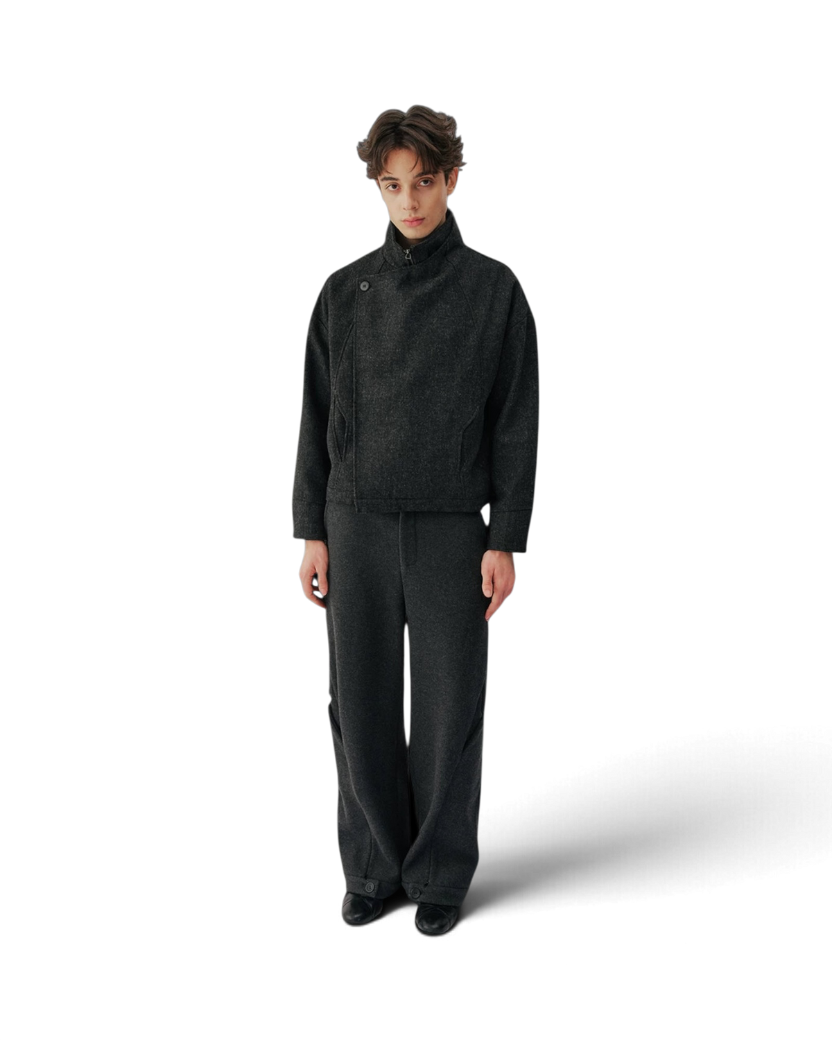 Conchoboe/Patchwork Stand Collar Jacket