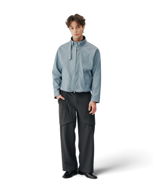 Conchoboe/Pleat Placket Harrington Jacket