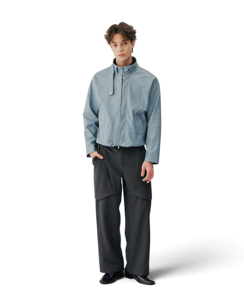Conchoboe/Pleat Placket Harrington Jacket