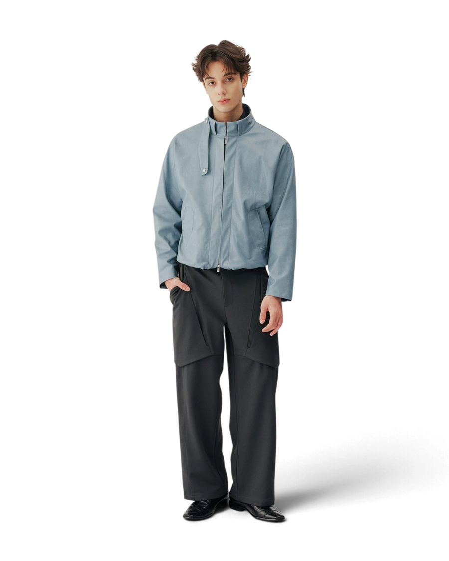 Conchoboe/Pleat Placket Harrington Jacket