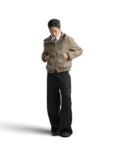 Lnx — Stud Worsted Wool Straight Trousers