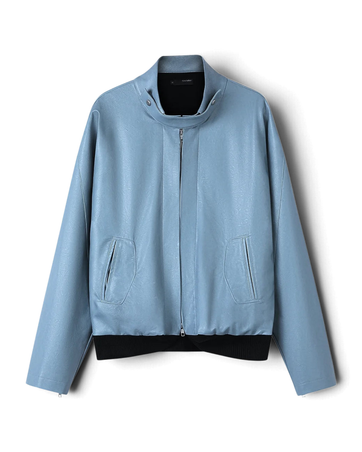 Conchoboe/Pleat Placket Harrington Jacket flat front