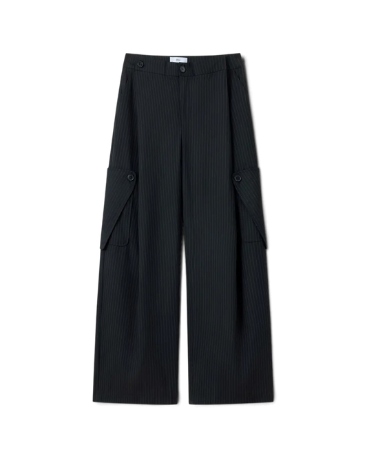 Lnx — Apron Stripe Pocket Suit Pants