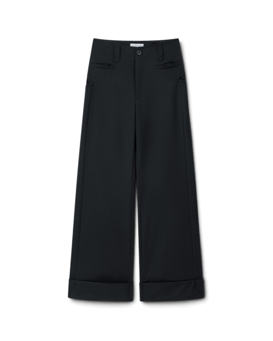 Lnx — Marg Flared Hem Wool Trousers