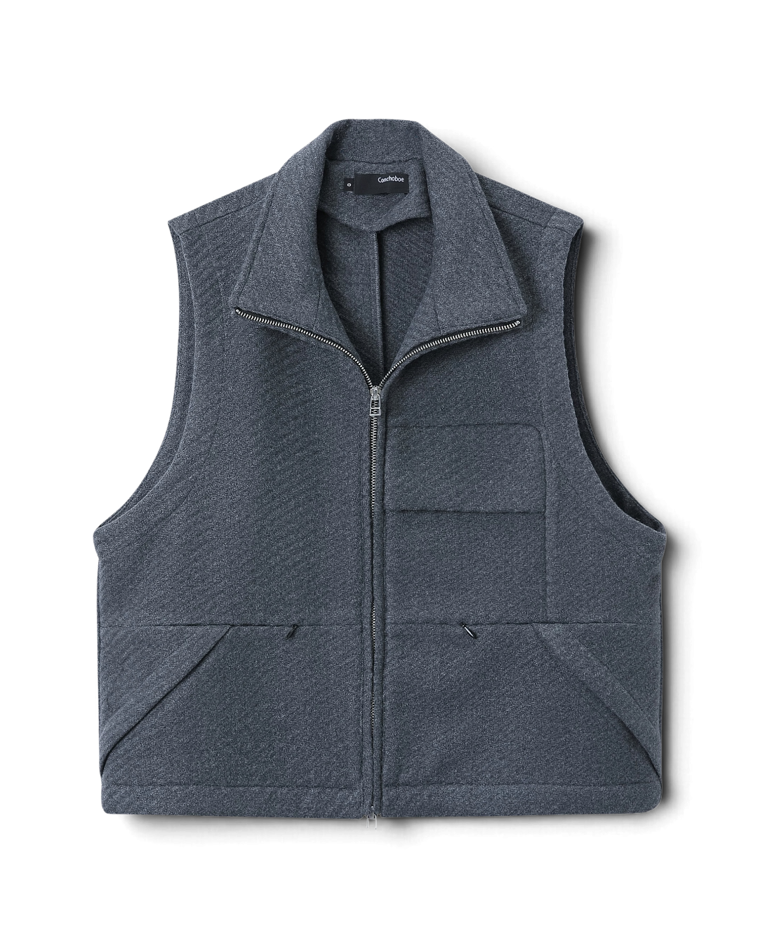 Conchoboe/Twill Flow Pleated Pocket Vest