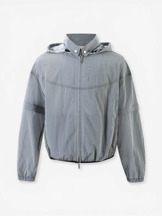 Pointless — Silver Metallic Removable Sleeve Jacket