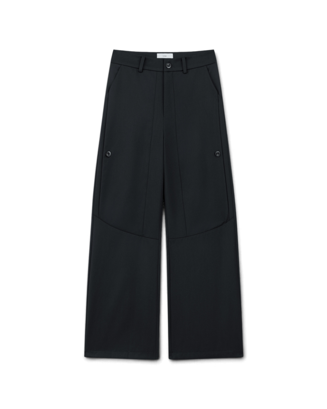 Lnx — Stud Worsted Wool Straight Trousers