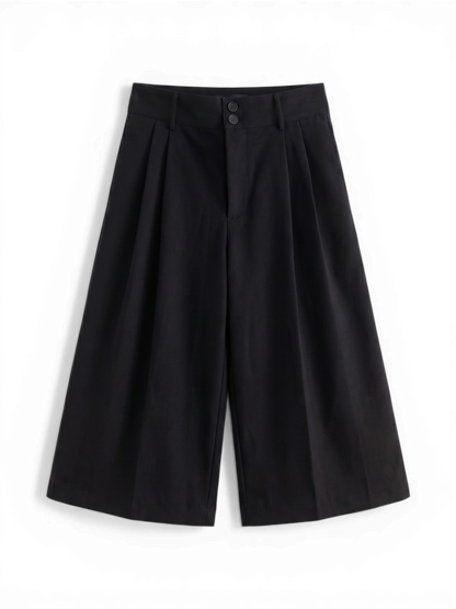 Acyclic — Ring Stripe Double Pleat Crop Pants