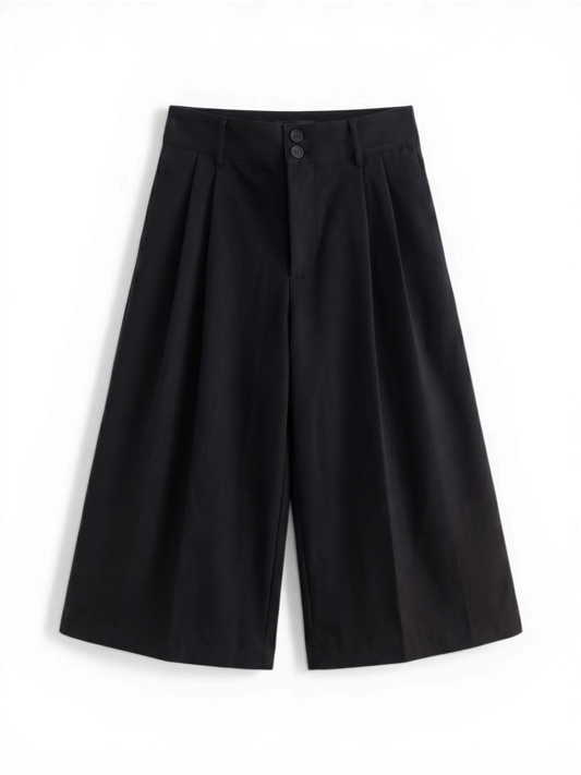 Acyclic — Ring Stripe Double Pleat Crop Pants