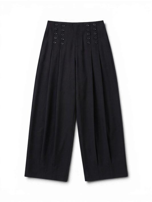 Acyclic — Ring Double Breast Wide Leg Pants