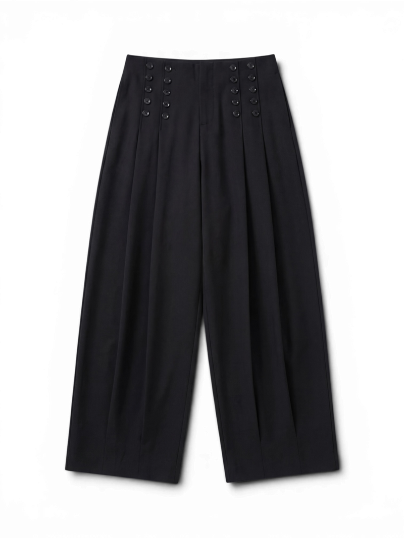 Acyclic — Ring Double Breast Wide Leg Pants
