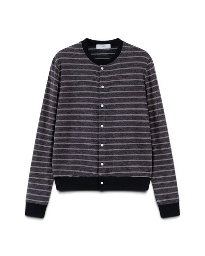 Lnx — Stria Striped Slim Knit Cardigan