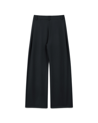 Lnx — Stud Worsted Wool Straight Trousers