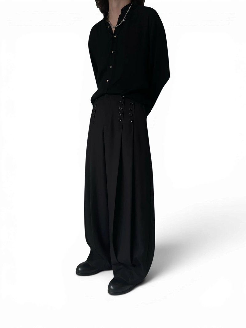 Acyclic — Ring Double Breast Wide Leg Pants
