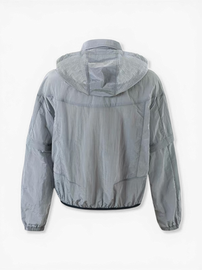 Pointless — Silver Metallic Removable Sleeve Jacket