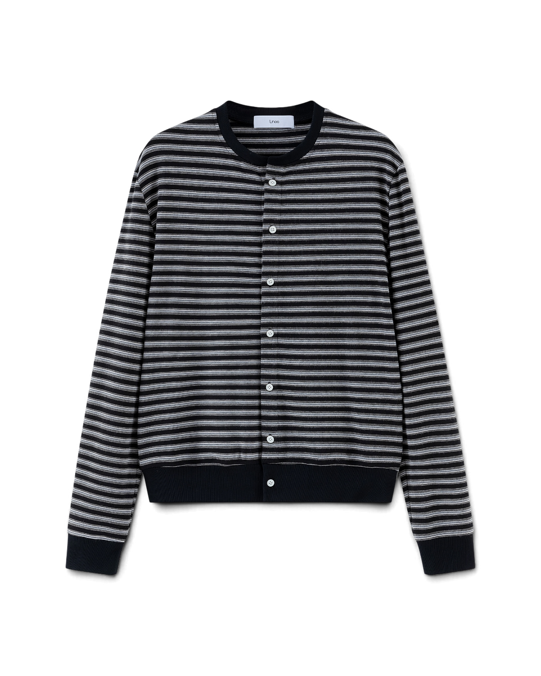 Lnx — Stria Striped Slim Knit Cardigan