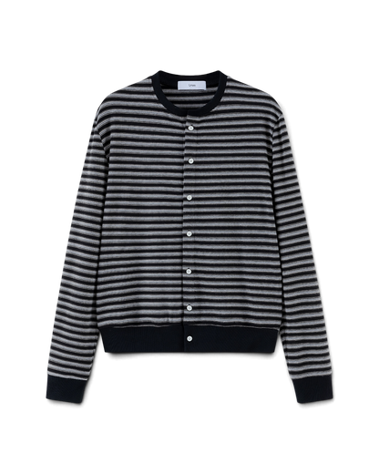 Lnx — Stria Striped Slim Knit Cardigan