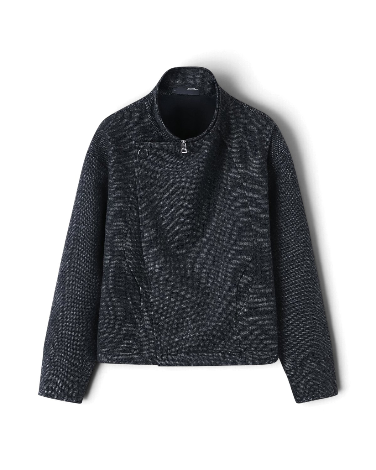 Conchoboe/Patchwork Stand Collar Jacket