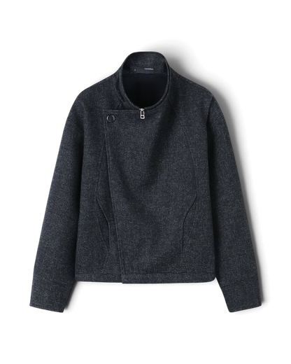 Conchoboe/Patchwork Stand Collar Jacket