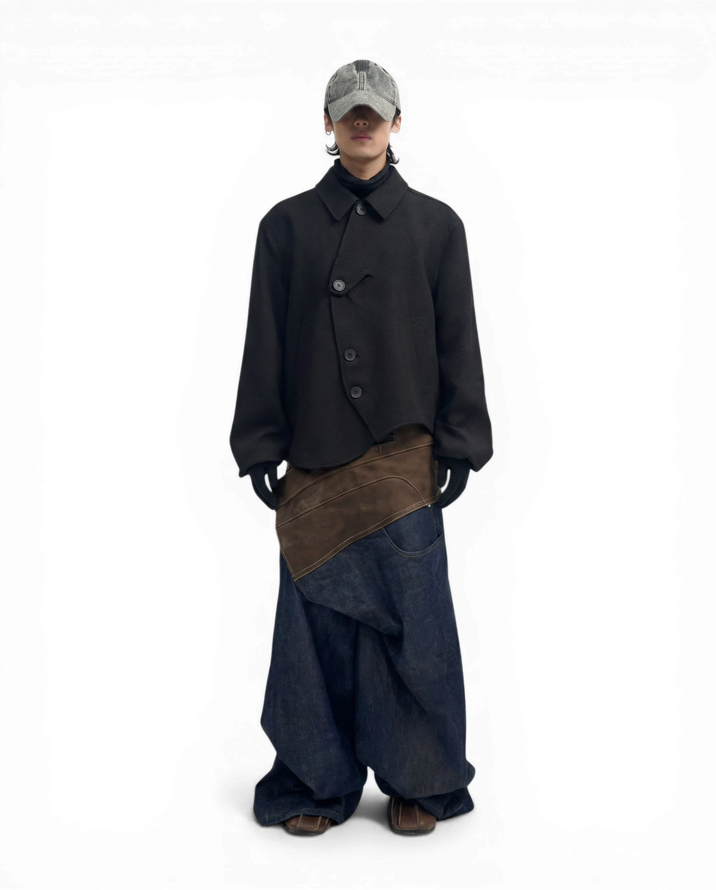 Pointless ー Asymmetric Button Jacket