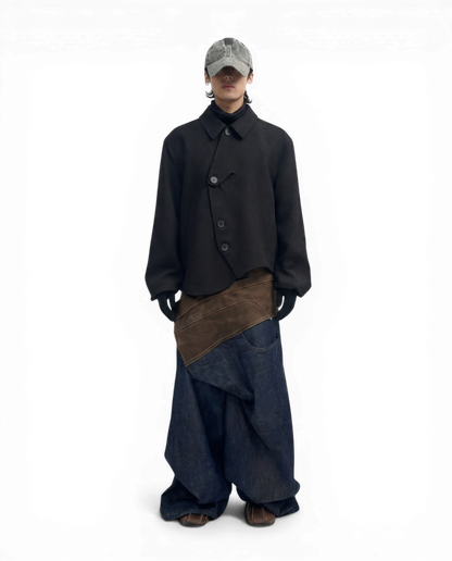 Pointless ー Asymmetric Button Jacket