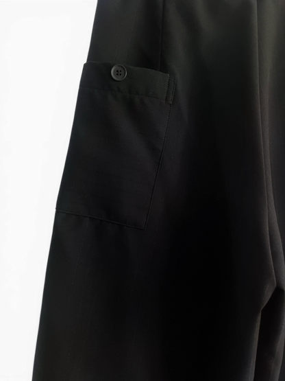 Acyclic — Ring Stripe Double Pleat Crop Pants