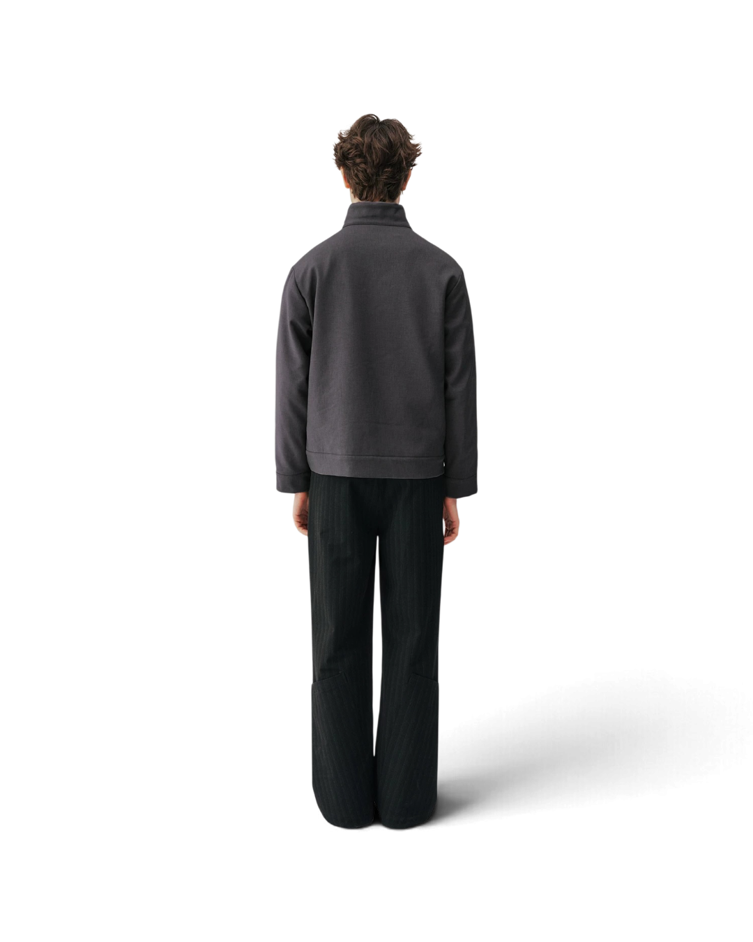 Conchoboe/Stand Collar Patchwork Pocket Jacket