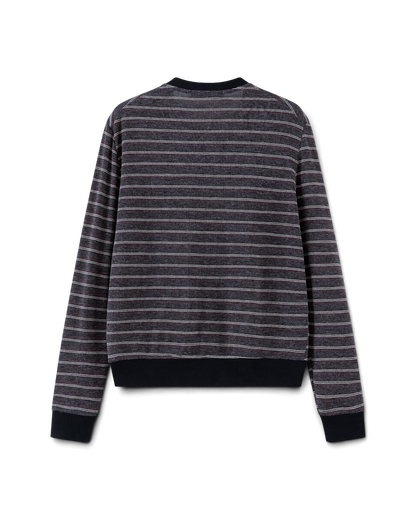 Lnx — Stria Striped Slim Knit Cardigan