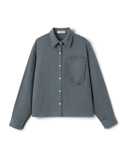 Lnx — Remanent Structured Pocket Wide Shirt