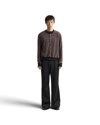 Lnx — Stria Striped Slim Knit Cardigan
