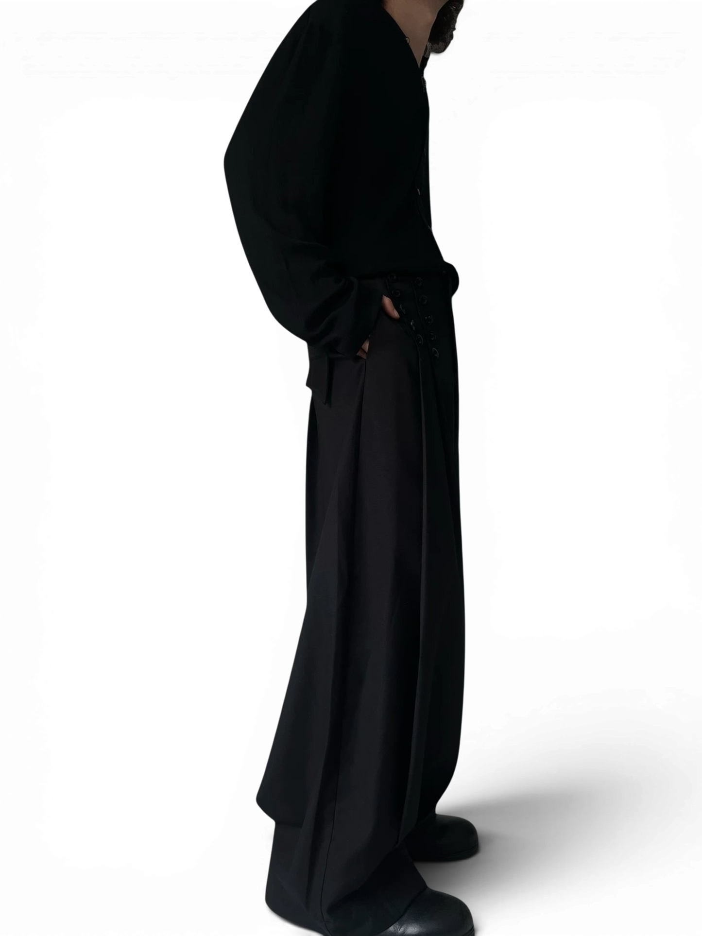 Acyclic — Ring Double Breast Wide Leg Pants