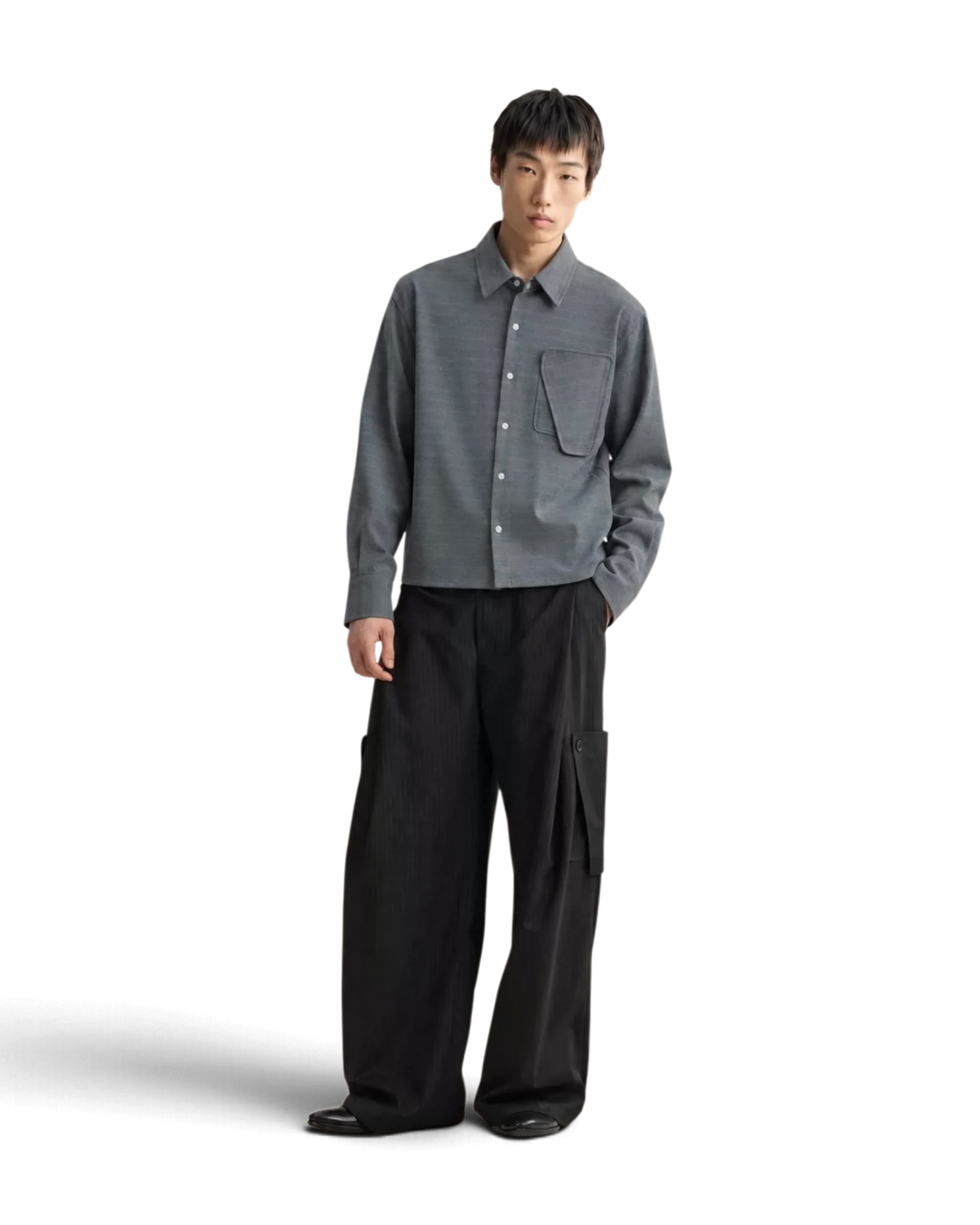 Lnx — Remanent Structured Pocket Wide Shirt